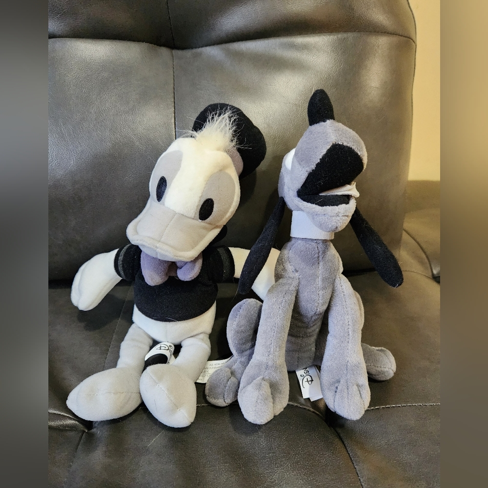 2 Disney Sega Release Plush Dolls Donald Duck & Pluto